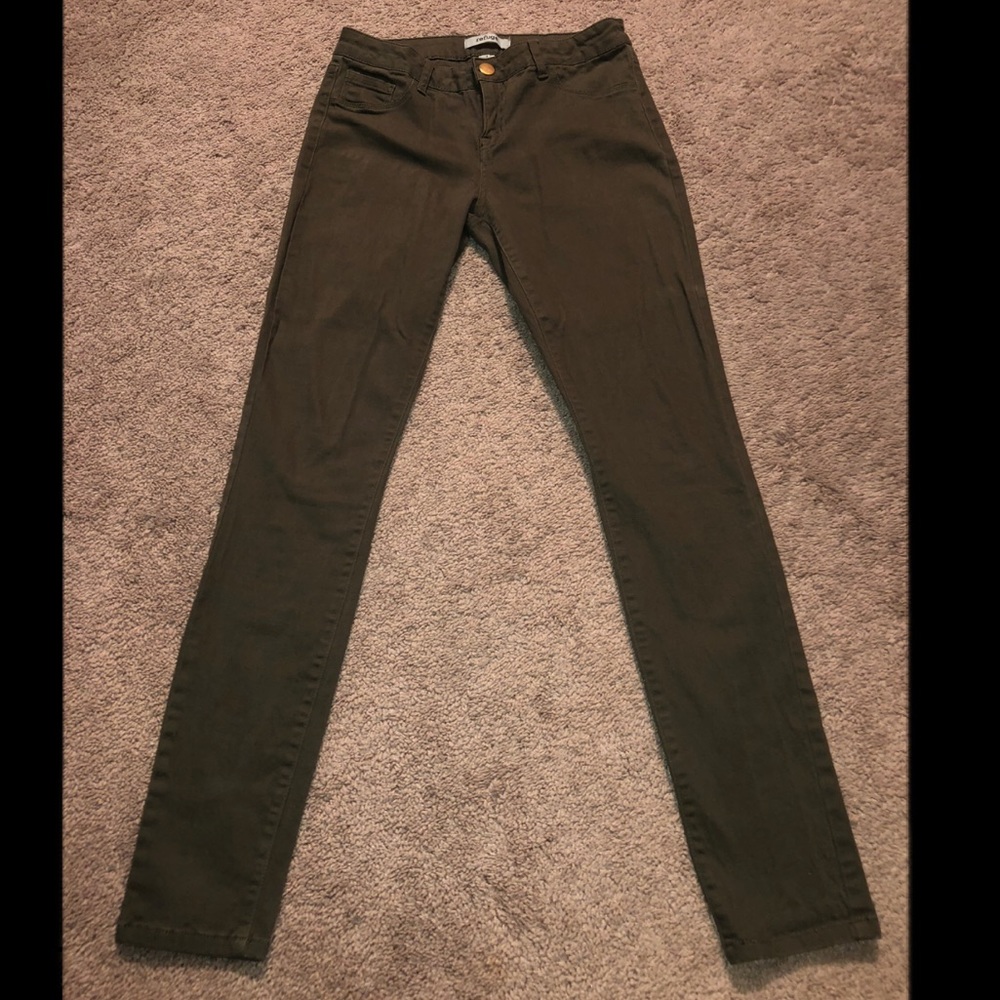Dark green jeans
